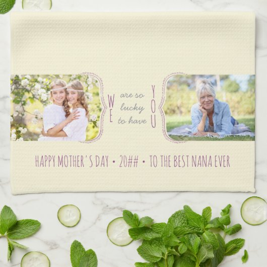 Curly Brackets 2 Foto Geschirrtuch (Gefaltet)