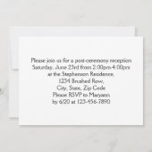 Curly Brush Script Grad Foto Abschluss Einladung (Rückseite)