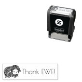 Curly Coat Little Sheep Danke Ewe (Sie) Permastempel (Beispiel)