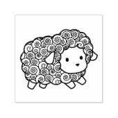 Curly Coat Little Sheep Ewe Permastempel (Design)