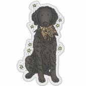 Curly Coated Retriever Autoaufkleber Aufkleber (Vorderseite)