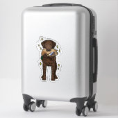Curly Coated Retriever Autoaufkleber Aufkleber (Koffer)