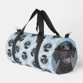 Curly Coated Retriever Malerei Original Dog Art Duffle Bag (Rechte Ecke)