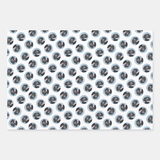 Curly Coated Retriever Malerei Original Dog Art Geschenkpapier Set (Vorderseite 2)