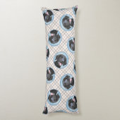 Curly Coated Retriever Malerei Original Dog Art Seitenschläferkissen (Rückseite (Vertikal))