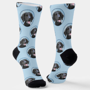 Curly Coated Retriever Malerei Original Dog Art Socken