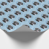 Curly Coated Retriever Painting - Original Dog Art Geschenkpapier (Ecke)