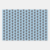 Curly Coated Retriever Painting - Original Dog Art Geschenkpapier Set (Vorderseite)