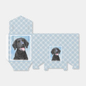 Curly Coated Retriever Painting - Original Dog Art Geschenkschachtel (Ungefaltet)