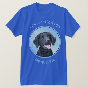 Curly Coated Retriever Painting - Original Dog Art T-Shirt