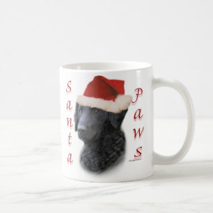 Curly Coated Retriever Santa Paws Kaffeetasse