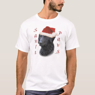 Curly Coated Retriever Santa Paws T-Shirt