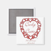 Curly Coated Retriever True Love Magnet (Vorderseite/Rückseite)