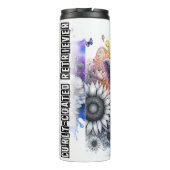 Curly Coated Retriever's Whimsical Bloom Thermosbecher (Rückseite)