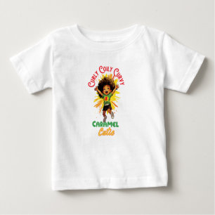 Curly Coily Curvy Caramel Süsse Baby T-shirt