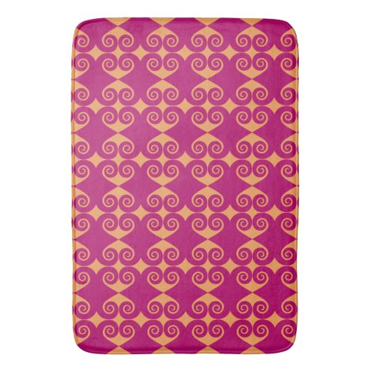 Curly Diamond Pattern Badematte (Vorderseite Vertikal)