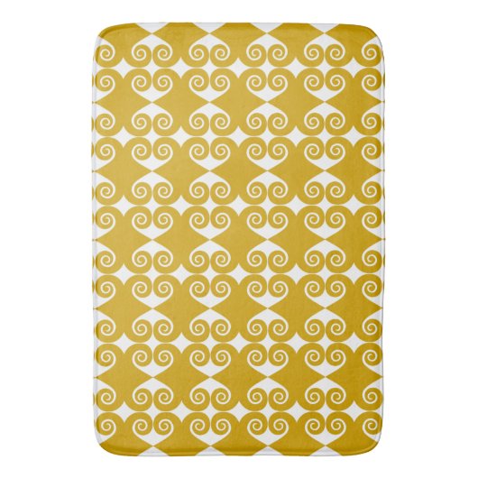 Curly Diamond Pattern Badematte (Vorderseite Vertikal)