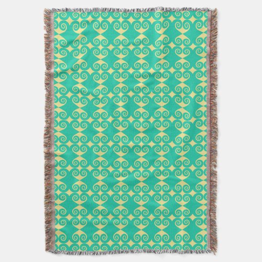 Curly Diamond Pattern Decke (Vorderseite Vertikal)