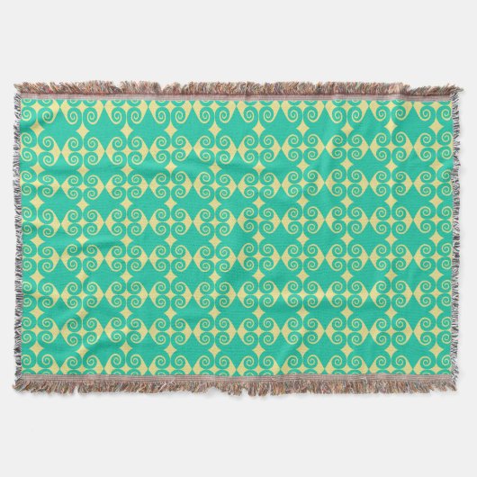 Curly Diamond Pattern Decke (Vorderseite)