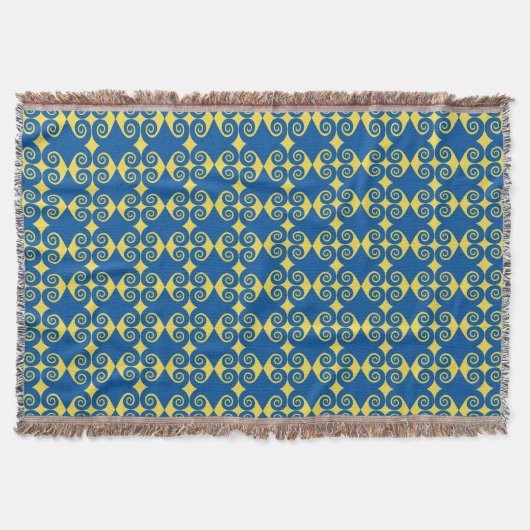 Curly Diamond Pattern Decke (Vorderseite)