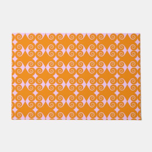 Curly Diamond Pattern Fußmatte (Vorderseite)