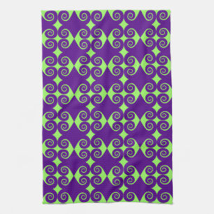 Curly Diamond Pattern Handtuch