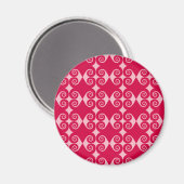 Curly Diamond Pattern Magnet (Vorderseite/Rückseite)