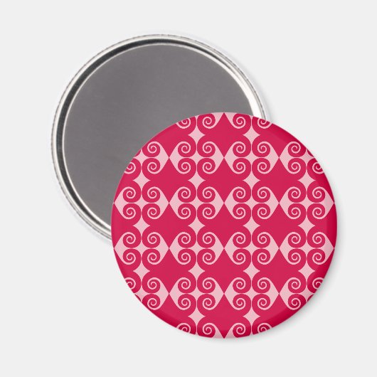 Curly Diamond Pattern Magnet (Vorderseite/Rückseite)