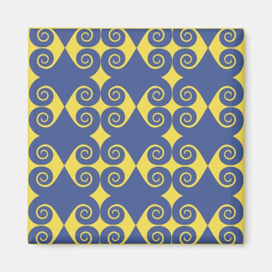 Curly Diamond Pattern Magnet (Vorne)