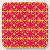 Curly Diamond Pattern Untersetzer (Vorderseite)