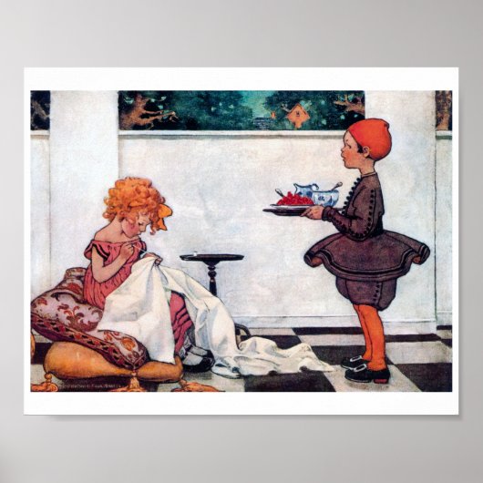 Curly Girl, Jessie Willcox Smith Poster (Vorne)