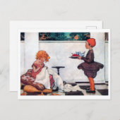 Curly Girl, Jessie Willcox Smith Postkarte (Vorne/Hinten)
