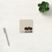 Curly Girl Trio Sticknotes Post-it Klebezettel (Büro)