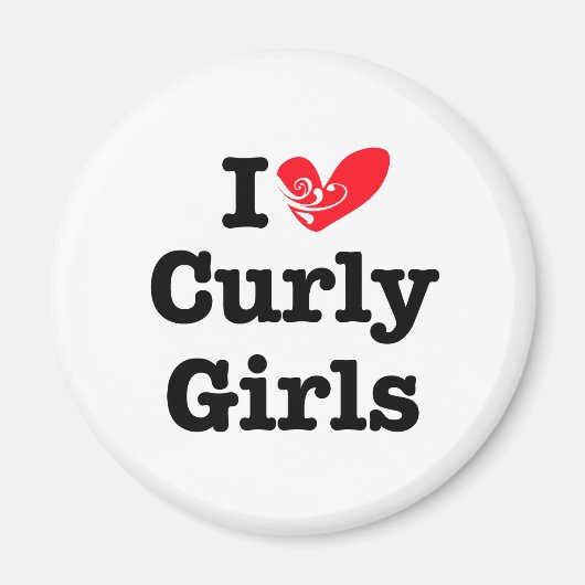 Curly Girls Liebe Magnet (Vorne)