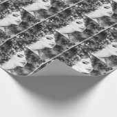 Curly Grace: Aquarellfarben Geschenkpapier (Ecke)