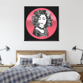 Curly hair beauty leinwanddruck (Insitu (Schlafzimmer))