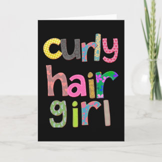 Curly Hair Girl Karte