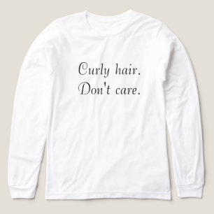 Curly Hair kümmert sich nicht Tri-Blend Shirt