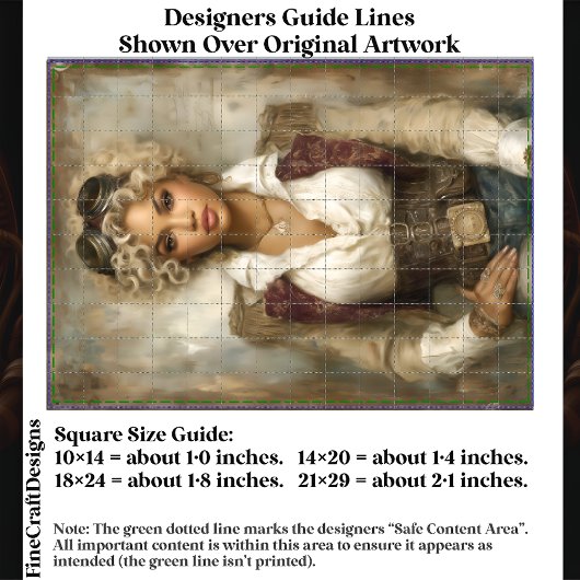 Curly Hair Steampunk Woman, Corset EB2R Decoupage Seidenpapier