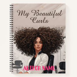Curly Hair Stylist Book Cover Inspiration Notebook Notizblock