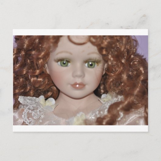 Curly Haired Doll Postkarte (Vorderseite)
