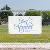 Curly Just Married Car Banner (Insitu)