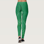 Curly Kleeblatt St. Patrick's Green Leggings (Rückseite)