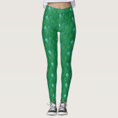 Curly Kleeblatt St. Patrick's Green Leggings (Vorderseite)