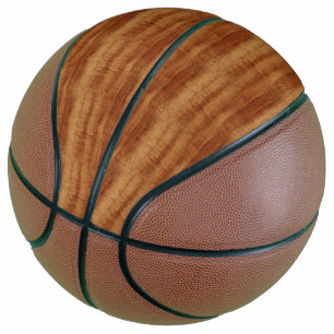 Curly Koa Acacia Holz Grain Look Basketball