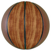 Curly Koa Acacia Holz Grain Look Basketball (Vertikal)