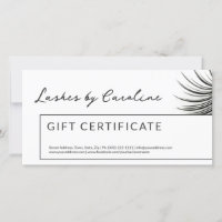 Curly Lashes Geschenkzertifikat weiß