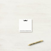 Curly Mustache Post-it Klebezettel (Auf Schreibtisch)