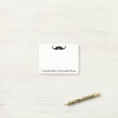 Curly Mustache Post-it Klebezettel (Auf Schreibtisch)