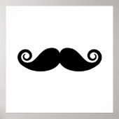 Curly Mustache Poster (Vorne)